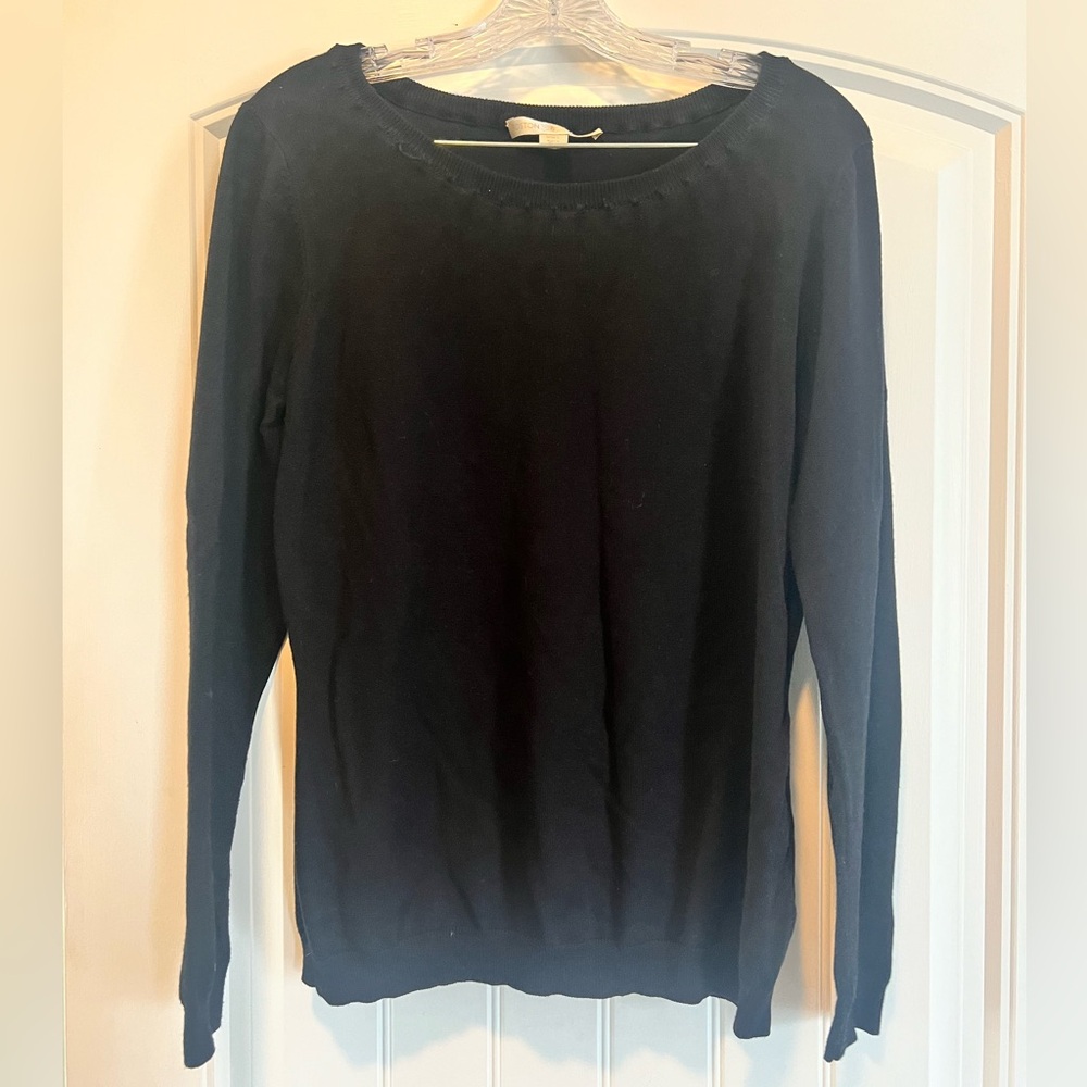 Boston Proper Classic Black Sweater large